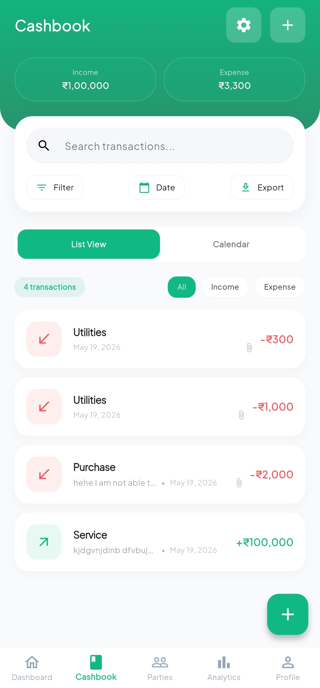 Khata365 Digital Cashbook and Ledger App